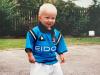 Erling Haaland has shared snaps of himself as a kid wearing Man City's kit