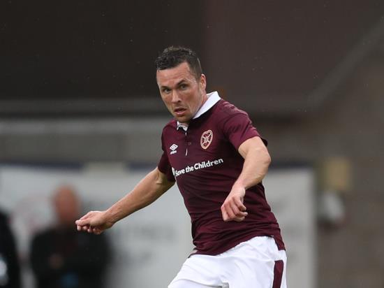 Don Cowie on the spot for Hearts against Hibs