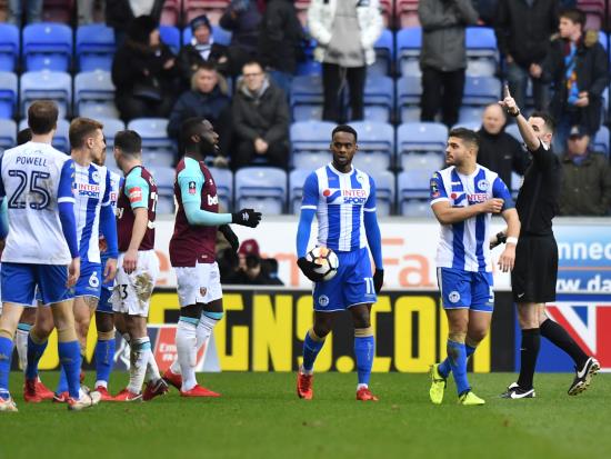 Moyes vents anger at Masuaka after Wigan knock West Ham out of FA Cup