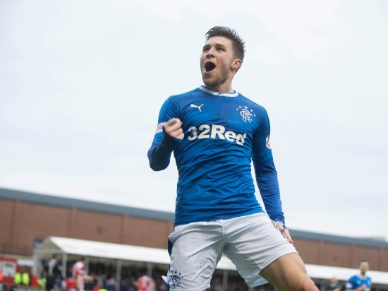 Josh Windass hits hat-trick at Hamilton as Rangers go second