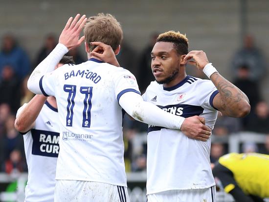 Boro boost play-off hopes with win at Derby
