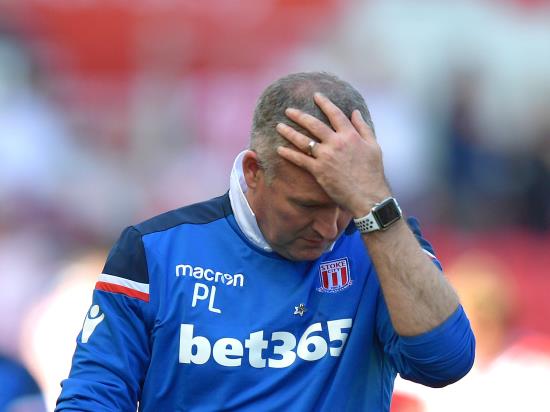 Stoke boss Lambert ‘gutted’ after relegation is confirmed