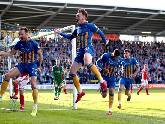 Shrewsbury heading for Wembley after beating Charlton in play-off semi-final
