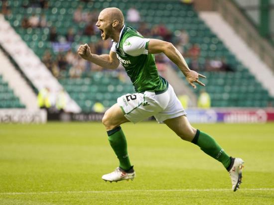 Hibs hit back from two goals down to beat Asteras Tripolis