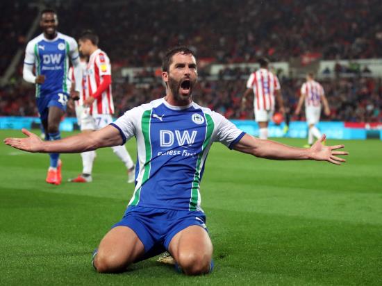 More misery for Stoke as Grigg double fires Wigan to comfortable win