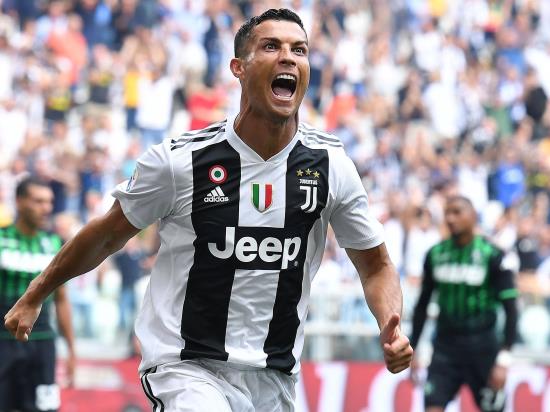 Juventus 2-1 US Sassuolo Calcio: Ronaldo opens his account for Juve with brace in win over Sassuolo