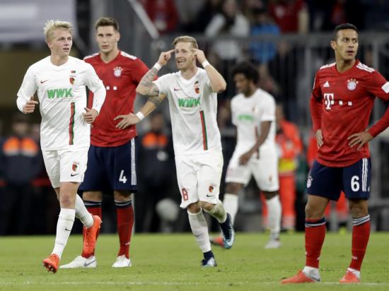 Bayern Munich 1-1 Augsburg: Felix Gotze nets late leveller as Augsburg snatch point at Bayern Munich