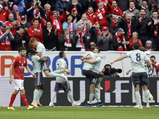 FSV Mainz 05 1 - 2 Bayern Munich: Thiago Alcantara boosts Bayern Munich to victory at Mainz