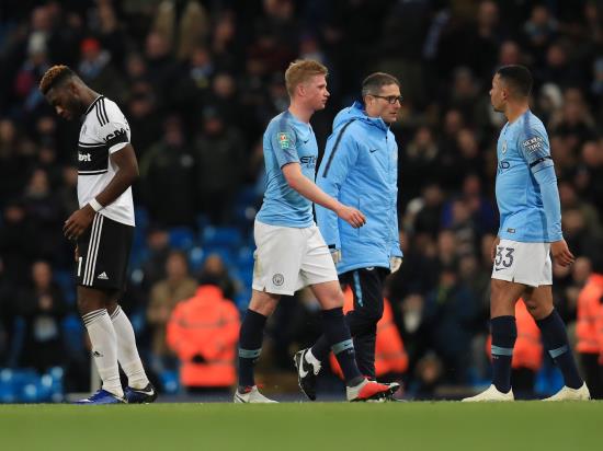 Guardiola left waiting to discover extent of De Bruyne’s injury