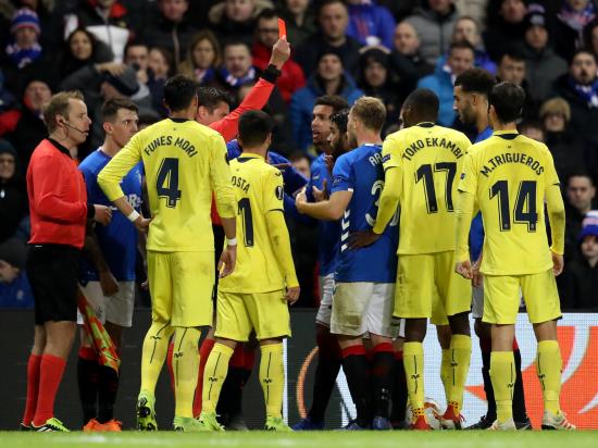 Ten-man Rangers keep Europa League hopes alive despite stalemate with Villarreal