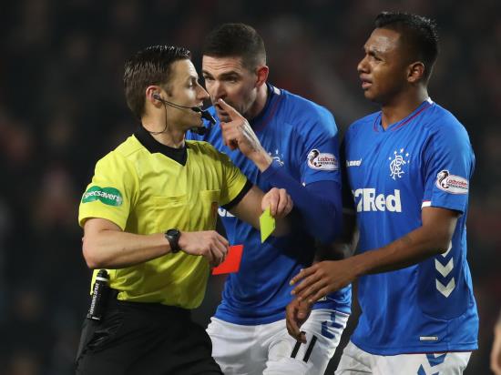 Eighth red card leaves Rangers boss Gerrard concerned