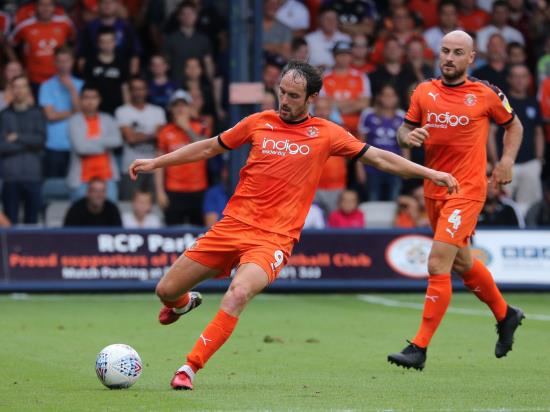 Hatters’ Hylton still suspended for Pompey clash