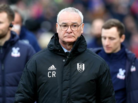 Ranieri frustrated by Fulham errors in loss to Palace