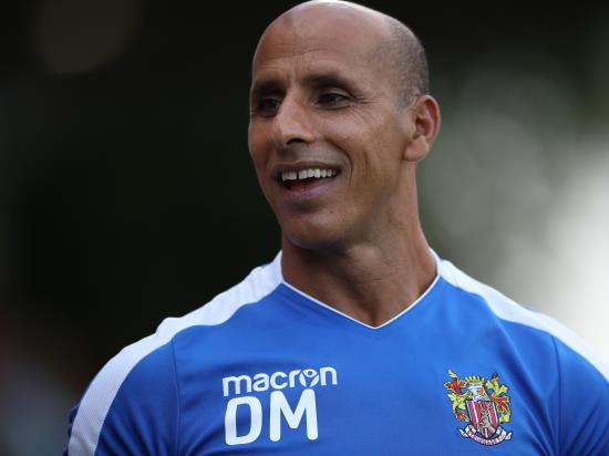 Stevenage boss Maamria unhappy with officials
