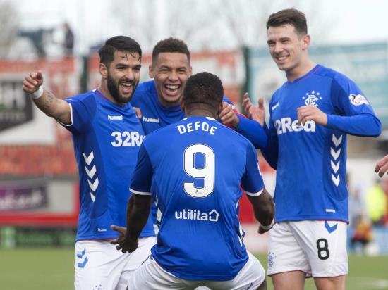 Steven Gerrard pleased to see his Rangers players share the goals around