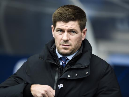 Gerrard unhappy with Rangers players for easing off in second half
