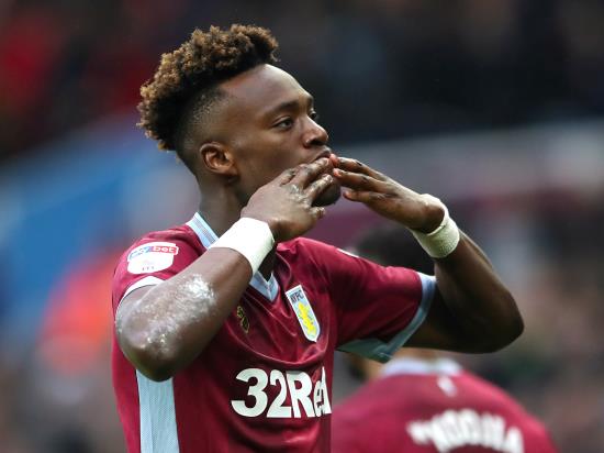 Abraham on target as Villa make it five wins in a row