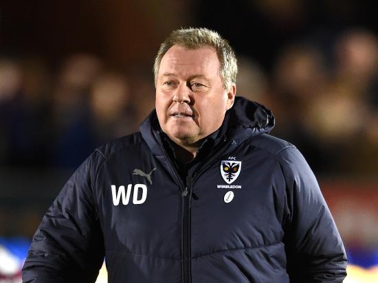 Wally Downes hails Wimbledon character after vital point at Luton