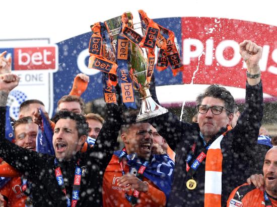 Harford hails ‘brilliant day’ as Luton are crowned League One champions