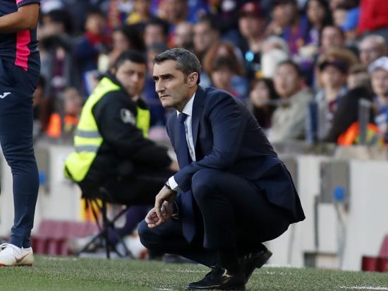 Barcelona boss Ernesto Valverde: I haven’t thought about resigning