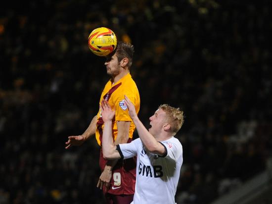 James Hanson’s equaliser against former club Bradford earns Grimsby point