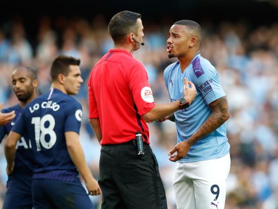 Manchester City denied late winner by VAR as Spurs steal a point