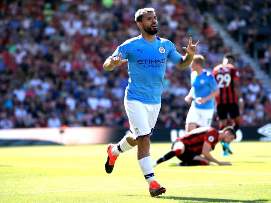 Silva grabs two assists and Aguero two goals as Man City win at Bournemouth