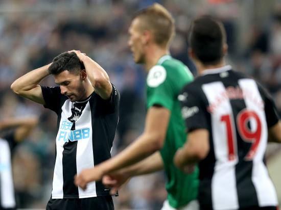 Fabian Schar rescues Newcastle from home defeat by Brighton