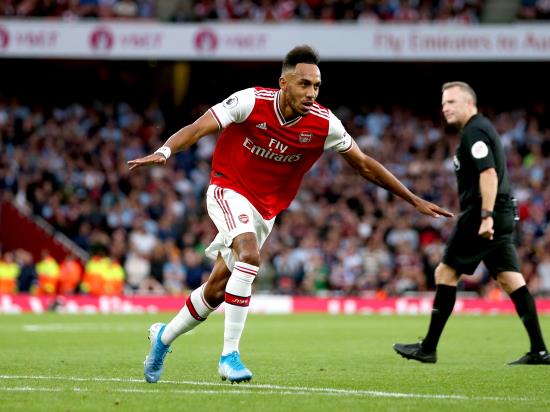 Aubameyang hits winner as 10-man Arsenal twice come from behind to sink Villa