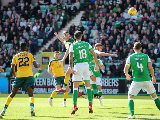Celtic drop first points of season after being held by Hibernian