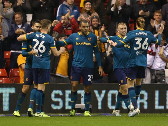Josh Magennis scores before seeing red as Hull cut down Forest