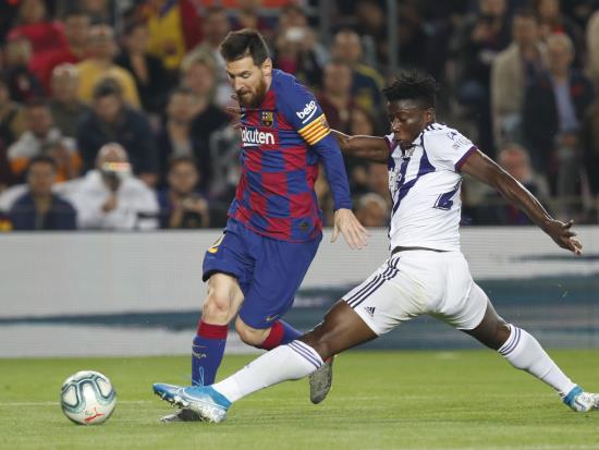 Barcelona boss Valverde ‘out of words’ on Messi after win over Real Valladolid