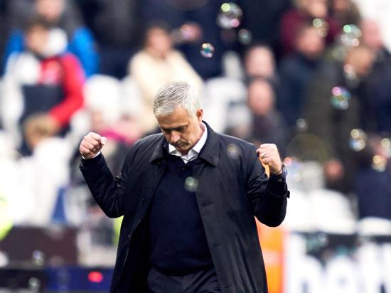 Mourinho hails winning return to ‘natural habitat’ as Tottenham edge West Ham