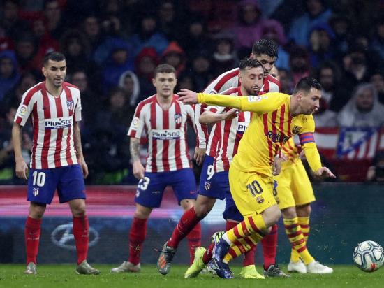 Messi leaves it late to boost Barcelona to victory over Atletico Madrid