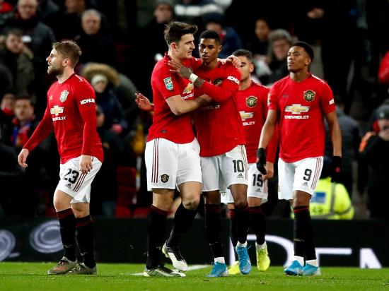 Rashford helps Manchester United reach Carabao Cup semi-finals