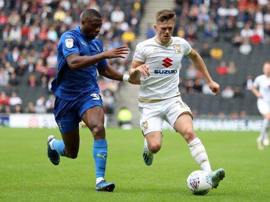 Rhys Healey could return for MK Dons against Portsmouth