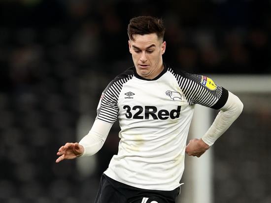 Tom Lawrence suspended for Derby’s clash with Charlton
