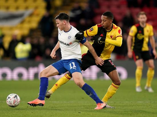 Jennings a fitness concern as Tranmere host Watford in FA Cup third-round replay