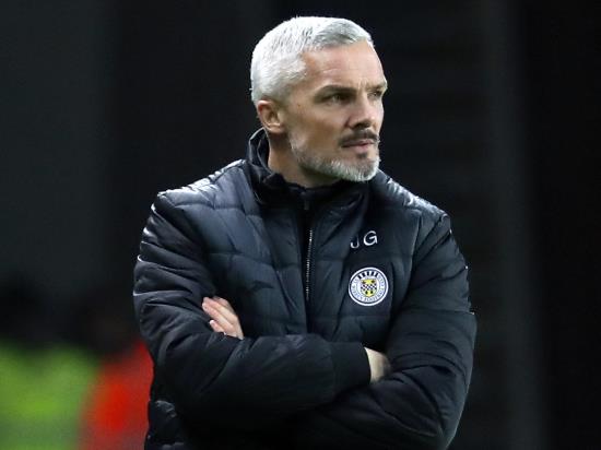 Jim Goodwin unhappy with penalty decision in St Mirren’s defeat at Livi