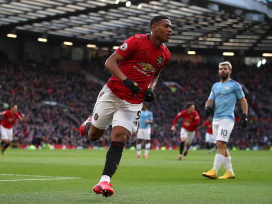 Anthony Martial and Scott McTominay net as Man Utd seal league double over City