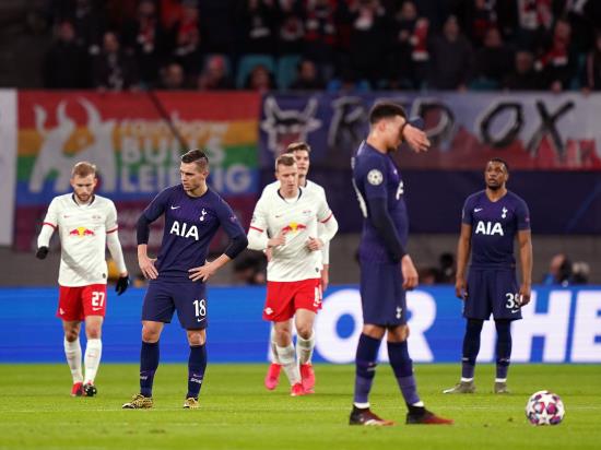 Sorry Spurs bow out of Champions League with a whimper