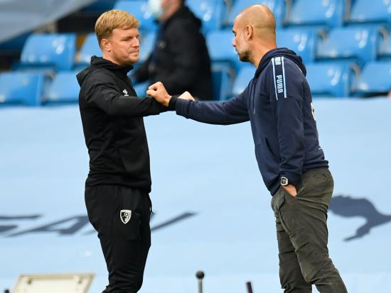 Eddie Howe ‘devastated’ by Man City loss as Bournemouth edge towards relegation