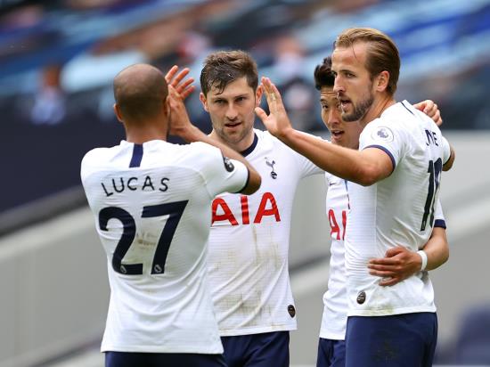 Harry Kane at double as Spurs boost Europa League hopes with win over Leicester