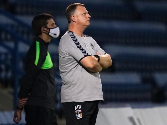 Mark Robins feels Coventry need to learn to manage matches after cup defeat