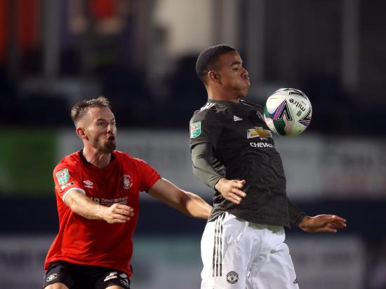Mason Greenwood offered heading practice after Manchester United see off Luton