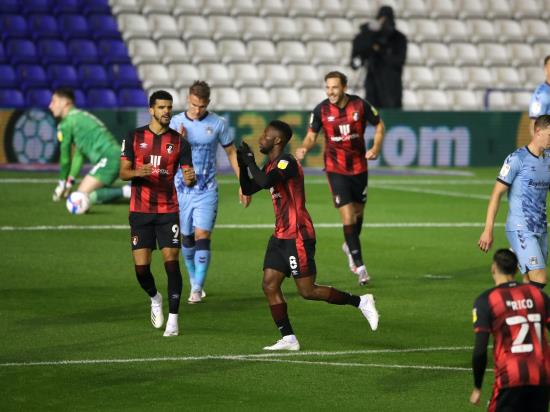 Bournemouth go top of Championship as Dan Gosling brace downs Coventry