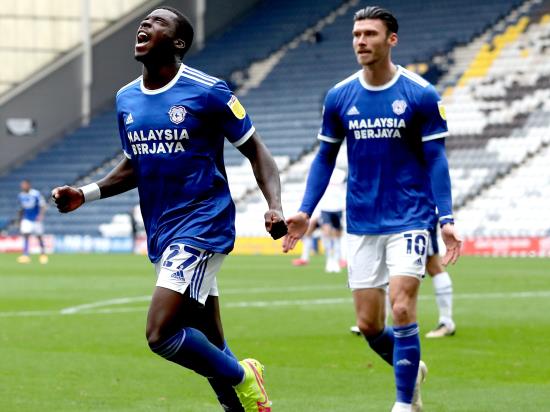 Sheyi Ojo’s first Cardiff goal earns victory at Preston