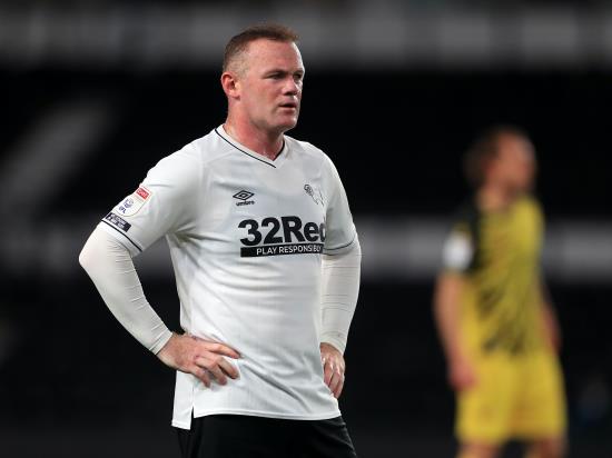 Wayne Rooney still sitting it out for Derby