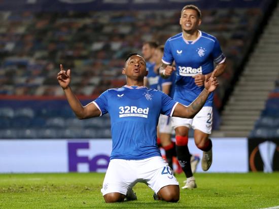 Alfredo Morelos equals Rangers record with 21st European goal in Lech Poznan win