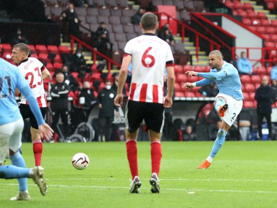 Sheffield United fan Kyle Walker hits winner for Manchester City